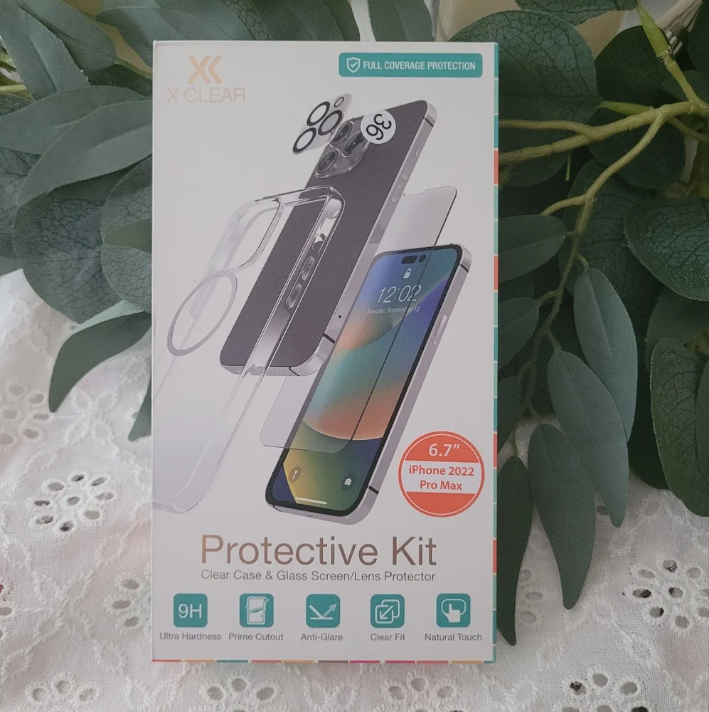 XClear Protective Kit for iPhone 2022 Pro Max - Clear